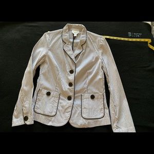 Talbots seersucker jacket size 8